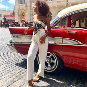 Off white Forever 21 cigarette pants